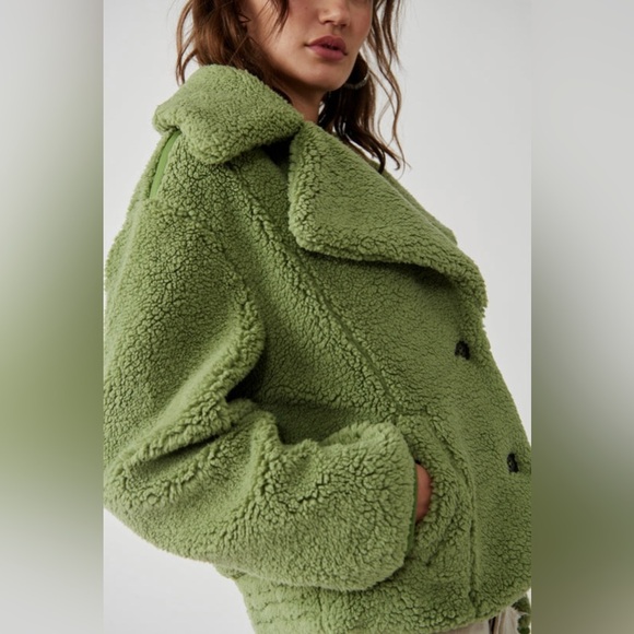 NEW FREE PEOPLE - Joplin Cozy Jacket – Sweet Pistachio - Picture 5 of 10